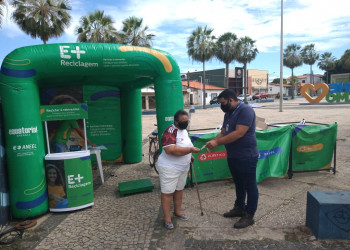 Equatorial disponibiliza postos itinerantes do projeto E+ Reciclagem em Teresina